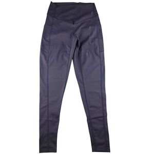 Athletic Leggings Womens Size S Purple High Waisted Pockets Workout  Yoga Pants
